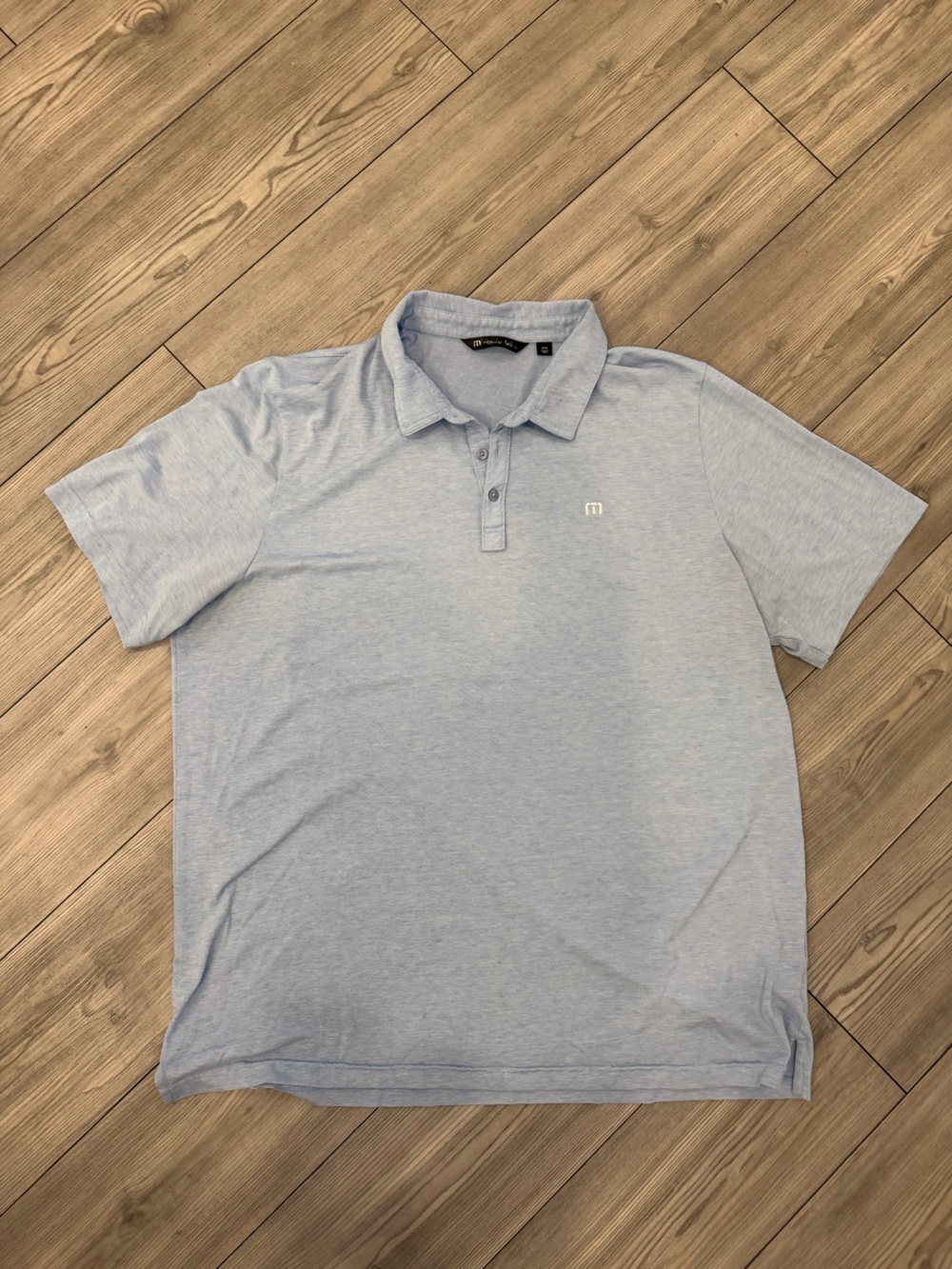 Travis Mathew Pale Blue Men's Polo Shirt Size XXL